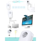 TP-Link TL-PA8030P KIT adattatore di rete PowerLine 1200 Mbit/s Collegamento ethernet LAN Bianco 2 pz, PowerLAN bianco, 1200 Mbit/s, IEEE 802.3, IEEE 802.3ab, IEEE 802.3u, Gigabit Ethernet, 10,100,1000 Mbit/s, 10BASE-T, 100BASE-TX, 1000BASE-T, HomePlug AV2