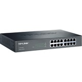 TP-Link TL-SG1016D Non gestito Gigabit Ethernet (10/100/1000) Nero marrone, Non gestito, Gigabit Ethernet (10/100/1000), Full duplex, Montaggio rack, Vendita al dettaglio