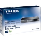 TP-Link TL-SG1024DE Gestito L2 Gigabit Ethernet (10/100/1000) 1U Nero Nero, Gestito, L2, Gigabit Ethernet (10/100/1000), Montaggio rack, 1U