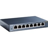 TP-Link TL-SG108 switch di rete Non gestito L2 Gigabit Ethernet (10/100/1000) Nero, Interruttore grigio, Non gestito, L2, Gigabit Ethernet (10/100/1000), Full duplex, Montabile a parete