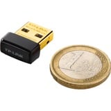 TP-Link TL-WN725N Adattatore USB scheda di rete wireless 150Mbps, Adattatore Wi-Fi Nero, Wireless, USB, WLAN, Wi-Fi 4 (802.11n), 150 Mbit/s, Nero, Vendita al dettaglio