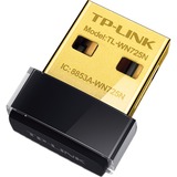 TP-Link TL-WN725N WLAN 150 Mbit/s, Adattatore Wi-Fi Nero, Wireless, USB, WLAN, Wi-Fi 4 (802.11n), 150 Mbit/s, Nero, Vendita al dettaglio