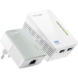 TP-Link TL-WPA4220 KIT 300 Mbit/s Collegamento ethernet LAN Wi-Fi Bianco 2 pz, PowerLAN bianco, 300 Mbit/s, IEEE 802.11b, IEEE 802.11g, IEEE 802.11n, IEEE 802.3, IEEE 802.3u, Fast Ethernet, 10,100 Mbit/s, Wi-Fi 4 (802.11n), 802.11b, 802.11g, Wi-Fi 4 (802.11n), Vendita al dettaglio
