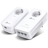 TP-Link TL-WPA8631P KIT adattatore di rete PowerLine 300 Mbit/s Collegamento ethernet LAN Wi-Fi Bianco 2 pz, Powerline + Wi-FI bianco, 300 Mbit/s, IEEE 802.11a, IEEE 802.11ac, IEEE 802.11b, IEEE 802.11g, IEEE 802.11n, Tipo E/F, Gigabit Ethernet, 10,100,1000 Mbit/s, Wi-Fi 5 (802.11ac)
