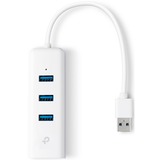 TP-Link UE330 replicatore di porte e docking station per laptop Cablato USB 3.2 Gen 1 (3.1 Gen 1) Type-A Bianco, Hub USB bianco, Cablato, USB 3.2 Gen 1 (3.1 Gen 1) Type-A, 10,100,1000 Mbit/s, Bianco, RJ-45, USB 3.2 Gen 1 (3.1 Gen 1) Type-A, USB