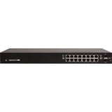 Ubiquiti EdgeSwitch 16 150W Gestito L2/L3 Gigabit Ethernet (10/100/1000) Supporto Power over Ethernet (PoE) 1U Nero Gestito, L2/L3, Gigabit Ethernet (10/100/1000), Supporto Power over Ethernet (PoE), Montaggio rack, 1U