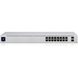 Ubiquiti UniFi 16-Port PoE Gestito L2/L3 Gigabit Ethernet (10/100/1000) Supporto Power over Ethernet (PoE) 1U Argento, Interruttore grigio, Gestito, L2/L3, Gigabit Ethernet (10/100/1000), Supporto Power over Ethernet (PoE), Montaggio rack, 1U