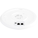 Ubiquiti UniFi AC HD 1700 Mbit/s Bianco Supporto Power over Ethernet (PoE) bianco, 1700 Mbit/s, IEEE 802.11a, IEEE 802.11ac, IEEE 802.11b, IEEE 802.11g, IEEE 802.11n, IEEE 802.1Q, IEEE 802.3at, AES, TKIP, WEP, WPA, WPA-PSK, WPA2, USB tipo-C, 17 W, Soffitto, Parete