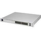 Ubiquiti UniFi Pro 24-Port PoE Gestito L2/L3 Gigabit Ethernet (10/100/1000) Supporto Power over Ethernet (PoE) 1U Argento grigio, Gestito, L2/L3, Gigabit Ethernet (10/100/1000), Supporto Power over Ethernet (PoE), Montaggio rack, 1U