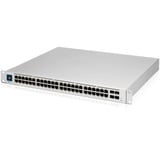 Ubiquiti UniFi Pro 48-Port PoE Gestito L2/L3 Gigabit Ethernet (10/100/1000) Supporto Power over Ethernet (PoE) 1U Argento, Interruttore grigio, Gestito, L2/L3, Gigabit Ethernet (10/100/1000), Supporto Power over Ethernet (PoE), Montaggio rack, 1U
