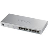 Zyxel GS1008HP Non gestito Gigabit Ethernet (10/100/1000) Supporto Power over Ethernet (PoE) Grigio grigio, Non gestito, Gigabit Ethernet (10/100/1000), Supporto Power over Ethernet (PoE)