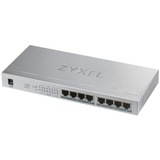 Zyxel GS1008HP Non gestito Gigabit Ethernet (10/100/1000) Supporto Power over Ethernet (PoE) Grigio, Interruttore grigio, Non gestito, Gigabit Ethernet (10/100/1000), Supporto Power over Ethernet (PoE)