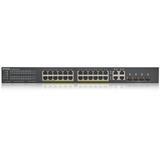 Zyxel GS1920-24HPV2 Gestito Gigabit Ethernet (10/100/1000) Supporto Power over Ethernet (PoE) Nero, Interruttore Nero, Gestito, Gigabit Ethernet (10/100/1000), Supporto Power over Ethernet (PoE), Montaggio rack