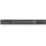 Zyxel GS1920-24V2 Gestito Gigabit Ethernet (10/100/1000) Nero Nero, Gestito, Gigabit Ethernet (10/100/1000), Montaggio rack