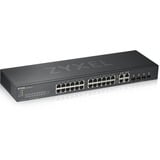 Zyxel GS1920-24V2 Gestito Gigabit Ethernet (10/100/1000) Nero, Interruttore Nero, Gestito, Gigabit Ethernet (10/100/1000), Montaggio rack