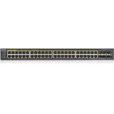 Zyxel GS1920-48HPV2 Gestito Gigabit Ethernet (10/100/1000) Supporto Power over Ethernet (PoE) Nero Nero, Gestito, Gigabit Ethernet (10/100/1000), Supporto Power over Ethernet (PoE)