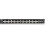 Zyxel GS1920-48V2 Gestito Gigabit Ethernet (10/100/1000) Nero, Interruttore Nero, Gestito, Gigabit Ethernet (10/100/1000), Montaggio rack