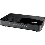 Zyxel GS-108S v2 Non gestito Gigabit Ethernet (10/100/1000) Nero antracite/Nero, Non gestito, Gigabit Ethernet (10/100/1000)