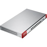 Zyxel USG1100 firewall (hardware) 6000 Mbit/s 6000 Mbit/s, 800 Mbit/s, 560811,5 h, FCC, CE EMC, C-Tick, BSMI, LVD (EN60950-1), BSMI, 55 utente(i), Cablato