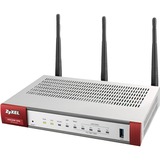 Zyxel USG20W-VPN-EU0101F router wireless Gigabit Ethernet Dual-band (2.4 GHz/5 GHz) 4G Grigio, Rosso, Firewall Wi-Fi 5 (802.11ac), Dual-band (2.4 GHz/5 GHz), Collegamento ethernet LAN, 4G, Grigio, Rosso, Router portatile