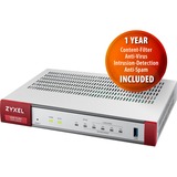 Zyxel USG Flex 100 firewall (hardware) 900 Mbit/s 900 Mbit/s, 270 Mbit/s, 42,65 BTU/h, 989810 h, DCC, CE, C-Tick, LVD, IPSEC,SSL/TLS