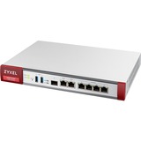 Zyxel USG Flex 200 firewall (hardware) 1800 Mbit/s 1800 Mbit/s, 450 Mbit/s, 100 Gbit/s, 60 transazioni/s, 45,38 BTU/h, 529688,2 h