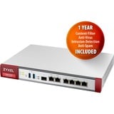 Zyxel USG Flex 200 firewall (hardware) 1,8 Gbit/s 1,8 Gbit/s, 0,45 Gbit/s, 100 Gbit/s, 60 transazioni/s, 45,38 BTU/h, 529688,2 h