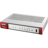 Zyxel ZyWALL USG20-VPN-EU0101F router cablato Gigabit Ethernet Grigio, Rosso, Firewall argento/Rosso, WAN Ethernet, Gigabit Ethernet, Grigio, Rosso