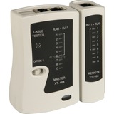 goobay 68856 tester per cavo di rete Bianco, Strumento di misura beige/Nero, 105 mm, 29 mm, 100 mm, 180 g