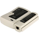 goobay 68856 tester per cavo di rete Bianco, Strumento di misura beige/Nero, 105 mm, 29 mm, 100 mm, 180 g