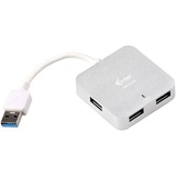 i-tec Metal U3HUBMETAL402 hub di interfaccia 5000 Mbit/s Argento, Hub USB argento