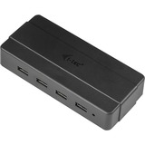 i-tec U3HUB445 hub interfaccia USB 3.0 (3.1 Gen 1) , Hub USB Nero, USB 3.2 Gen 1 (3.1 Gen 1) Type-B, USB 3.2 Gen 1 (3.1 Gen 1) Type-A, 5000 Mbit/s, Nero, 0,9 m, AC