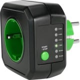 Ansmann AES1 adattatore e invertitore Nero, Adattatore spina Nero/Verde, 230 V, 50 Hz, Nero