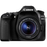 Canon EOS 80D + EF-S 18-55 IS STM Kit fotocamere SLR 24,2 MP CMOS 6000 x 4000 Pixel Nero, Fotocamera digitale Nero, 24,2 MP, 6000 x 4000 Pixel, CMOS, Full HD, 650 g, Nero