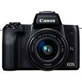 Canon EOS M50 + EF-M 15-45mm IS STM MILC 24,1 MP CMOS 6000 x 4000 Pixel Nero, Fotocamera digitale Nero, 24,1 MP, 6000 x 4000 Pixel, CMOS, 4K Ultra HD, Touch screen, Nero
