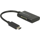 DeLOCK 91740 lettore di schede USB 3.2 Gen 1 (3.1 Gen 1) Type-C Nero Nero, MMC, MMCmicro, Memory Stick (MS), MicroSD (TransFlash), MicroSDHC, MicroSDXC, SD, SDHC, SDXC, Nero, 480 Mbit/s, 2048 GB, USB 3.2 Gen 1 (3.1 Gen 1) Type-C, USB