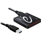 DeLOCK USB 3.0 Card Reader All in 1 lettore di schede USB 3.2 Gen 1 (3.1 Gen 1) Nero Nero, CF, Memory Stick (MS), microSDHC, MMC, MS Duo, MS PRO, MS PRO Duo, SD, SDHC, SDXC, xD, Nero, Windows XP, Vista, 7 Mac OS 10.5, 10.6, Linux ex Kernel 2.6, USB 3.2 Gen 1 (3.1 Gen 1), Scatola, USB, Vendita al dettaglio