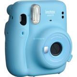 Fujifilm Instax Mini 11 62 x 46 mm Blu, Macchina fotografica istantanea celeste, 0,3 - 2,7 m, 6,5 s, Auto, 1/250 s, 0,5 s, Elettronico