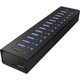 ICY BOX IB-AC6113 USB 3.2 Gen 1 (3.1 Gen 1) Type-B 5000 Mbit/s Nero, Hub USB Nero, USB 3.2 Gen 1 (3.1 Gen 1) Type-B, USB 3.2 Gen 1 (3.1 Gen 1) Type-A, 5000 Mbit/s, Nero, Alluminio, Cina