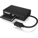 ICY BOX IB-CR401-C3 lettore di schede USB 3.2 Gen 1 (3.1 Gen 1) Type-C Nero antracite, CF, MicroSD (TransFlash), MicroSDHC, MicroSDXC, SD, SDHC, SDXC, Nero, Alluminio, Plastica, USB 3.2 Gen 1 (3.1 Gen 1) Type-C, USB, 49 mm