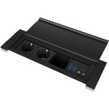 ICY BOX IB-TS401-4 USB 3.2 Gen 1 (3.1 Gen 1) Type-A 5000 Mbit/s Nero, Ciabatta Nero, USB 3.2 Gen 1 (3.1 Gen 1) Type-A, 3.5mm, USB 3.2 Gen 1 (3.1 Gen 1) Type-C, USB 3.2 Gen 2 (3.1 Gen 2) Type-A, MicroSD (TransFlash), MicroSDHC, MicroSDXC, SD, SDHC, SDXC, 5000 Mbit/s, Nero, Alluminio, Plastica