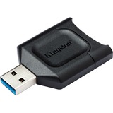 Kingston MobileLite Plus lettore di schede USB 3.2 Gen 1 (3.1 Gen 1) Type-A Nero Nero, SD, Nero, Windows 10, Windows 8.1, Windows 8, Mac OS X v. 10.10.x+, Linux v.2.6.x+, Chrome OS, USB 3.2 Gen 1 (3.1 Gen 1) Type-A, 0 - 60 °C, -20 - 70 °C