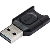 Kingston MobileLite Plus lettore di schede USB 3.2 Gen 1 (3.1 Gen 1) Type-A Nero Nero, MicroSD (TransFlash), Nero, Windows 10, Windows 8.1, Windows 8, Mac OS X v. 10.10.x+, Linux v.2.6.x+, Chrome OS, USB 3.2 Gen 1 (3.1 Gen 1) Type-A, 0 - 60 °C, -20 - 70 °C