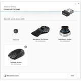 3DConnexion 3DX-700069 scheda di rete e adattatore RF Wireless Nero, Cablato, USB, RF Wireless, Nero