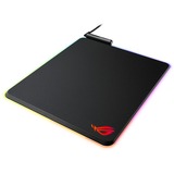 ASUS ROG Balteus Tappetino per mouse per gioco da computer Nero Nero, Nero, Monocromatico, Rosso/Verde/Blu, Barra appoggiaferro antiscivolo, Tappetino per mouse per gioco da computer