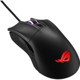 ASUS ROG Gladius II Core mouse Mano destra USB tipo A Ottico 6200 DPI Nero, Mano destra, Ottico, USB tipo A, 6200 DPI, Nero