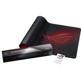 ASUS ROG Sheath Tappetino per mouse per gioco da computer Nero, Rosso Nero, Rosso, Immagine, Barra appoggiaferro antiscivolo, Tappetino per mouse per gioco da computer