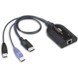 ATEN Adattatore KVM per Virtual media USB DisplayPort (supporto per lettore Smart Card e disassemblatore audio) Nero, USB, USB, DisplayPort, Nero, Porpora, RJ-45, 1 x RJ-45