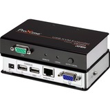 ATEN Extender KVM USB VGA Cat 5 (1280 x 1024 a 150 m) Nero/Argento, Trasmettitore e ricevitore, Cablato, 150 m, Cat5e, 1920 x 1200, 1600 x 1200, 1280 x 1024, Nero, Grigio