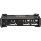ATEN Switch KVMP™ USB DVI/audio a 2 porte Nero, 1920 x 1200 Pixel, WUXGA, 3,78 W, Nero, Vendita al dettaglio